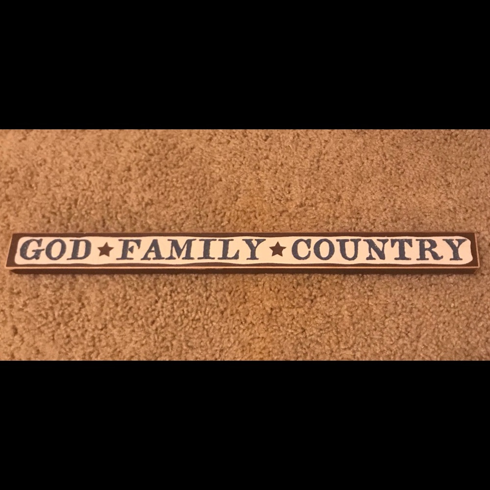Wooden plaque